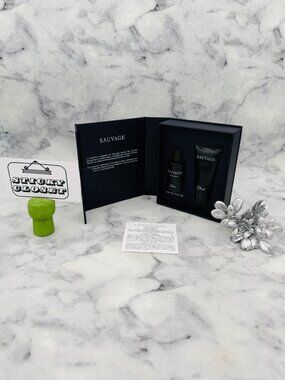 Dior Sauvage EDP Gift Set-Travel Spray 10ml&Shower Gel 20ml,Citrus-2pc-BOXED-NEW